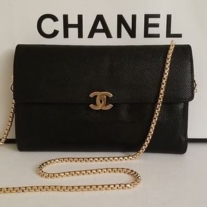 Rare! Chanel Large Back Pocket Crossbody Purse WOC